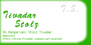 tivadar stolz business card